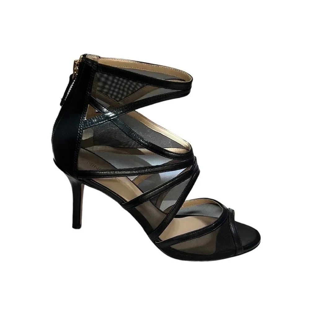 Nine West Gezzica Heeled Sandals Size 8.5